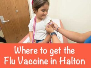 Child getting Vaccine, Where to get a Flu Vaccine in Halton